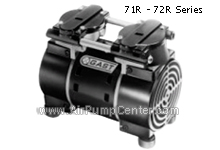 ROA Series , LOA Series , 71 - 72 R Series ,Twin Cylinder Compressor , Twin Cylinder Vacuum Pump